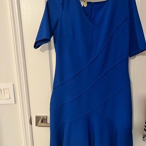 Royal blue work dress